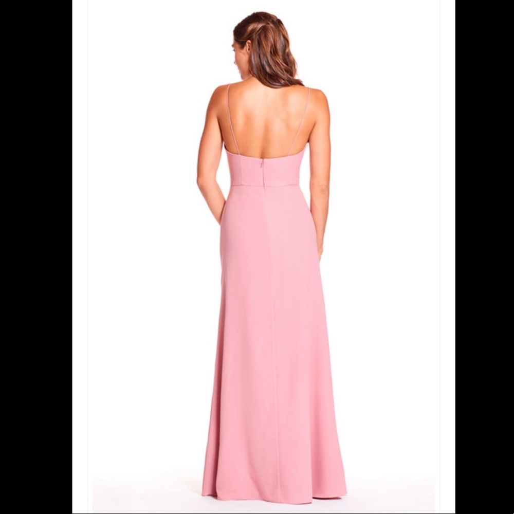 Bari Jay Bridesmaid Dress, Mocha - Picture 2 of 9
